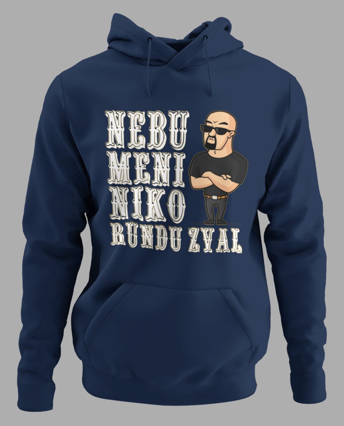 Hoodie_nebu_meni_niko_rundu_zval_zamno_plava